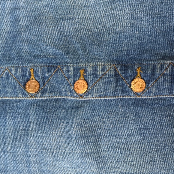J. Crew Jeans Button Front Denim Skirt 26P - Picture 7 of 7